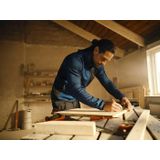 Snickers 8044 FlexiWork - Tussenlaag Hoodie met Rits - Kobaltblauw/Zwart