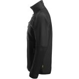 Snickers 8045 FlexiWork Tussenlaag Jack met Rits Zwart maat XS