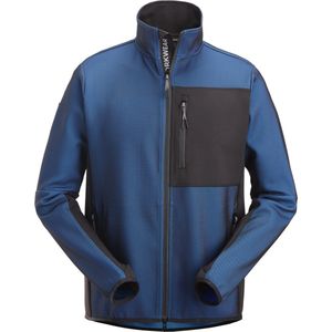 Snickers - 8045 FlexiWork - Tussenlaag Jack - Blauw/Zwart - Gerecycled Polyester