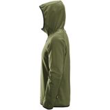 Snickers 8058 Fleece Hoodie - Khakigroen - 100% Gerecycled Polyester