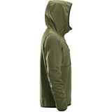 Snickers 8058 Fleece Hoodie - Khakigroen - 100% Gerecycled Polyester