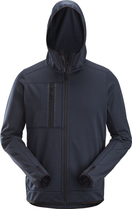 Snickers 8058 Fleece Hoodie - Marineblauw - 100% Gerecycled Polyester