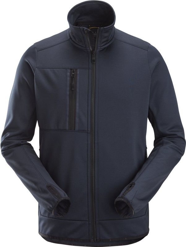 Snickers 8059 AllroundWork Fleece Jack met Rits Marineblauw maat XS