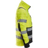 Snickers 8134 AllroundWork High-Vis Licht Gewatteerd Jack Klasse 2 High-Vis Geel/Zwart maat XS