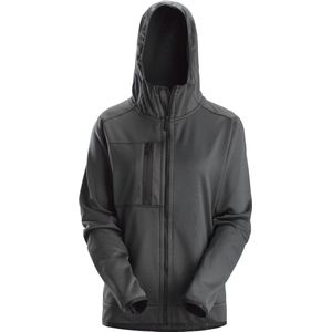 Snickers 8057 AllroundWork, Dames Full-Zip Hoodie - Staal Grijs