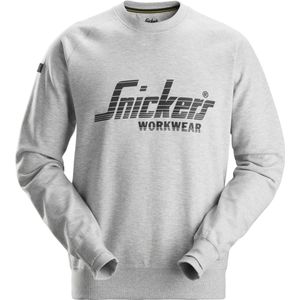 Snickers - 2892 Logo Sweatshirt - Gemeleerd Grijs - Multifunctioneel