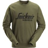 Snickers 2892 Logo Sweatshirt - Khaki Groen