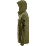 Snickers 2895 Logo Full-Zip Hoodie - Khaki Groen
