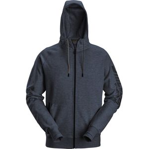 Snickers 2895 Logo Full-Zip Hoodie Donkermarineblauw maat XS