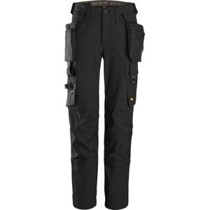 Snickers 6771 AllroundWork - Werkbroek - Zwart - Full-Stretch - Dames - Afneembare Holsterzakken