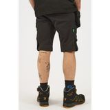 Snickers 6172 FlexiWork, Korte Werkbroek met Afneembare Zakken - Staal Grijs/Zwart