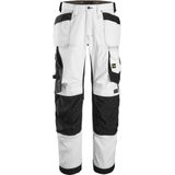 Snickers - 6251 AllroundWork - Werkbroek - Wit/Zwart - Loose Fit - Met Holsterzakken
