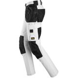 Snickers - 6271 Werkbroek - Wit/Zwart - 4-Weg Stretch - Holsterzakken