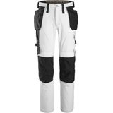 Snickers - 6271 Werkbroek - Wit/Zwart - 4-Weg Stretch - Holsterzakken