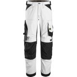 Snickers - 6351 AllroundWork - Werkbroek - Wit/Zwart - Stretchmateriaal - Loose Fit