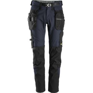 Snickers - 6972 FlexiWork - Werkbroek - Donker Blauw/Zwart - Met Afneembare Holsterzakken