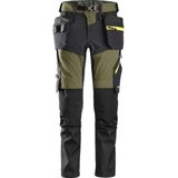 Snickers 6940 FlexiWork Stretch Werkbroek+ met Holsterzakken Khakigroen/Grijs maat 044