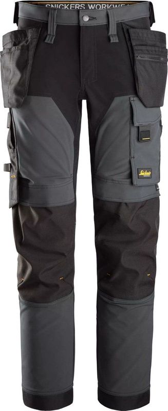 Snickers - 6275 - Werkbroek - Staalgrijs/Zwart - 4-Weg Stretch met Holsterzakken