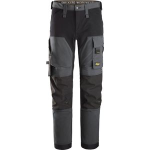 Snickers 6375 AllroundWork, 4-Weg Stretch Werkbroek - Staal Grijs/Zwart
