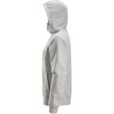 Snickers 2845 Logo Hoodie Lichtgrijs melange maat XS