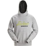 Snickers 2845 Logo Hoodie Lichtgrijs melange maat XS