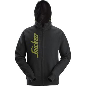 Snickers - 2846 - Logo Full-Zip Hoodie - Zwart - Katoen-Polyester