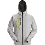 Snickers Workwear - Logo Full-Zip Hoodie - Grijs - Katoen-Polyester