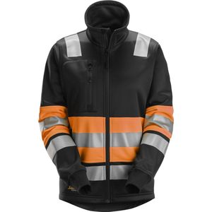 Snickers 8077 Klasse 1 Damesjack met Volledige Rits High-Vis Oranje/Zwart maat XS