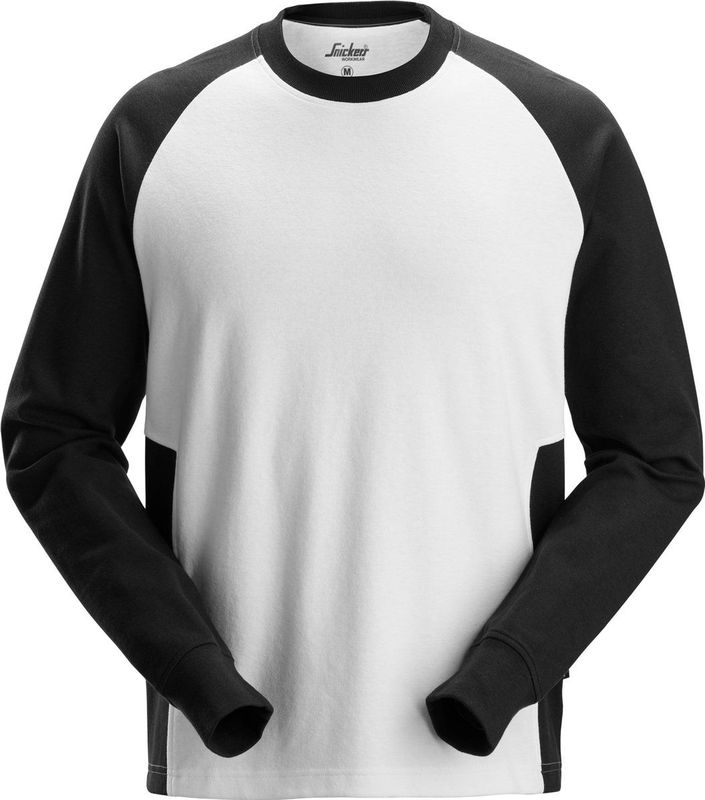 Snickers - 2840 - Sweatshirt - Zwart/Staalgrijs - Katoen-Polyester