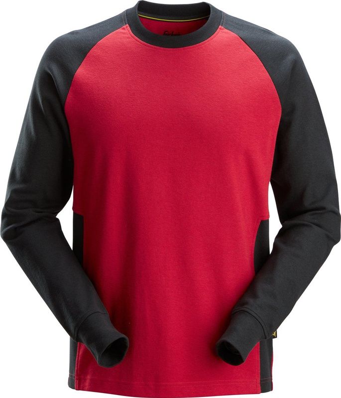 Snickers - 2840 - Sweatshirt - Chilirood/Zwart