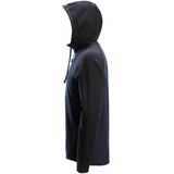 Snickers 2842 Tweekleurige Hoodie met Halve Rits Marineblauw/Zwart maat XS