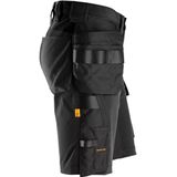 Snickers - 6175 - Korte Werkbroek - Zwart - 4-Weg Stretch met Holsterzakken