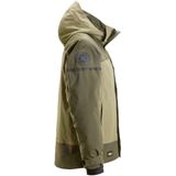 Snickers 1112 Waterdicht geïsoleerd jack Khakigroen/Donkerkhakigroen maat XS