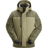 Snickers 1112 Waterdicht geïsoleerd jack Khakigroen/Donkerkhakigroen maat XS
