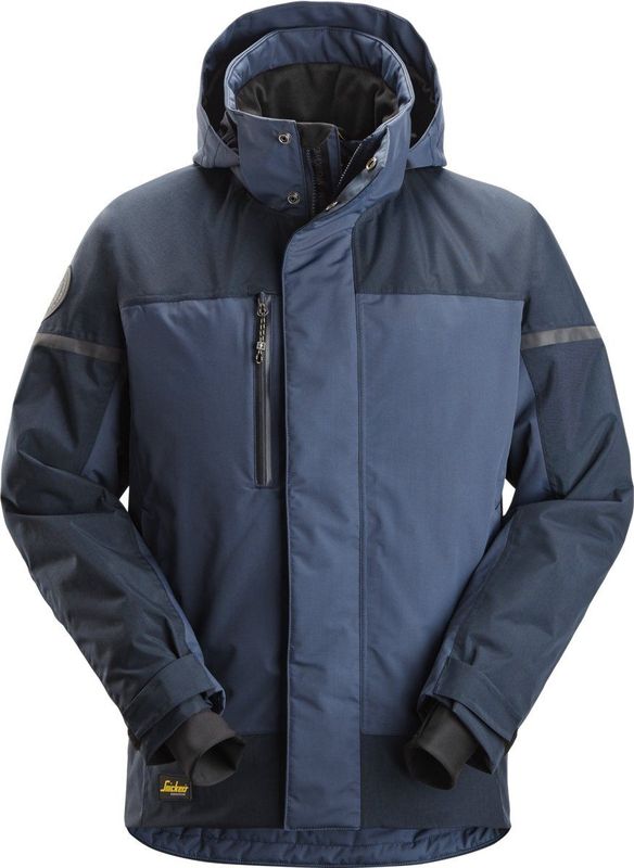 Snickers 1112 Waterdicht geïsoleerd jack Marineblauw/Donkermarineblauw maat XS