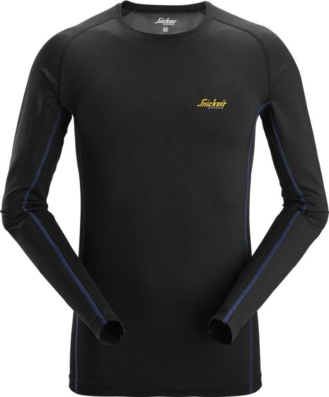 Snickers 9493 Lichtgewicht Basislaag Stay Fresh Top Zwart maat XS