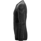 Snickers 9491 Naadloze Basislaag In Motion Top Zwart/Grijs maat XS