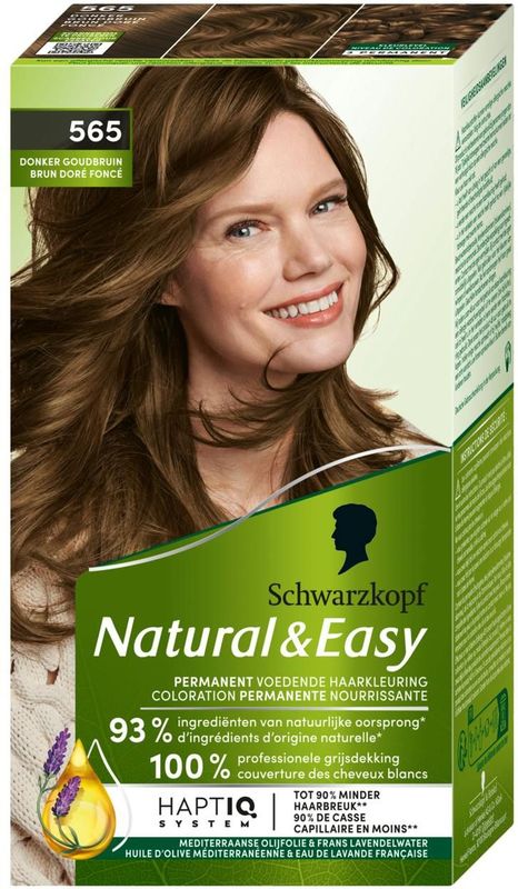 Schwarzkopf - Natural & Easy - Haarkleuring - Amandel Licht Goudbruin - 1 pcs