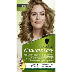 Schwarzkopf - Natural & Easy - Haarverf - Satin Mørkeblond - 60 ml