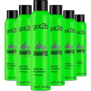 Got2b - Fresh&Fabulous - Droogshampoo - Extra Fresh - Haarverzorging - Voordeelverpakking - 6 x 200 ml