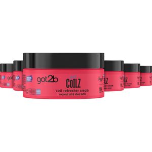 Got2b - Got Curlz Refreshing Cream - Haarstyling - Voordeelverpakking - 6 x 200 ml