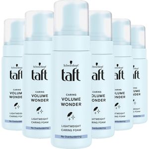 Taft Caring Volume Wonder Mousse – Haarstyling – Haarmousse - Dun & Fijn Haar - Voordeelverpakking - 6 x 150 ml