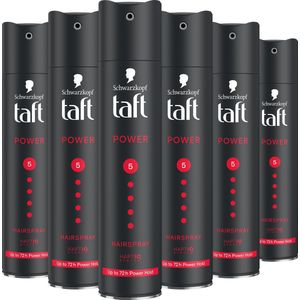 Taft - Power Haarlak - Haarstyling - Voordeelverpakking - 6 x 250 ml