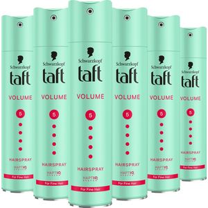 Taft Styling Hairspray Volume Mega Strong - 6x 250ml - Voordeelverpakking