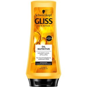 Gliss - Oil Nutritive - Conditioner - 200 ml - Voor Pluizig en Beschadigd Haar