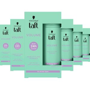 Taft - Volume Styling Powder - Volumepoeder - Haarstyling - Voordeelverpakking - 6 x 10 gr