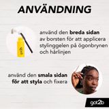 Got2b - Glued 4 Brows & Edges - Wenkbrauw Gel - 16 ml - Transparant