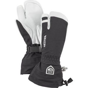 Hestra - Skihandschoenen - Army Leather Heli Ski 3 Finger Noir voor Unisex - Maat 8 - Zwart