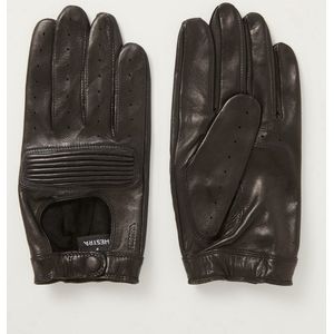 Hestra Steve handschoenen van lamsleer - Zwart - Maat 9