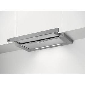 AEG DPE5660M EcoLine 5000 Extractor - Afzuigkap - Vlakscherm - Semi-inbouw (uittrekbaar) Grijs